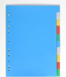 Razdelilnik A4 iz polipropilena, 10 barv