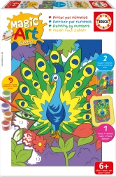 Educa slikanje po številkah – pava in papiga