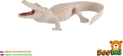 Figurica belega severnoameriškega aligatorja, 15 cm