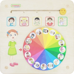 Masterkidz stenska izobraževalna tabla čustva Montessori