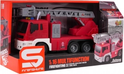 Gasilski avto 1:16 z vodo, svetlobo in zvokom