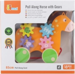 Lesen konjiček na vrvici z zobniki