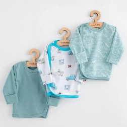 Dojenčkova srajčka New Baby Classic II, 3 kosi, deček, vel. 56 (0–3 mesece)