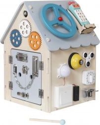 Aktivnostna plošča hiška za otroke 2Kids Toys – Siva