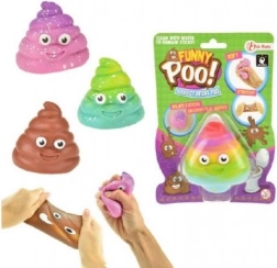 Elastična antistresna sluzasta masa, 7 cm, različne barve