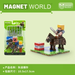 Building Set Magnet World Mistake Explosion