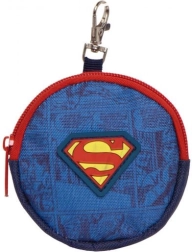 Round Superman coin purse 9 × 9 × 2 cm
