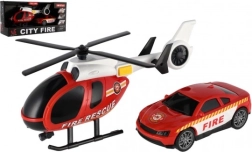 Gasilski reševalni komplet s helikopterjem in avtomobilom