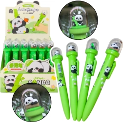 Geljni svinčnik s pando v kupoli, moder črnilo 0,5 mm