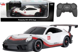 RC avto 1:18 RASTAR PORSCHE 911 GT3 belo-siva