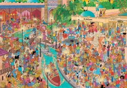 Sestavljanka JUMBO Jan van Haasteren Fata Morgana v Eftelingu 5000 koščkov