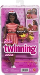 Barbie Twinning Looks doll and dog with accessories