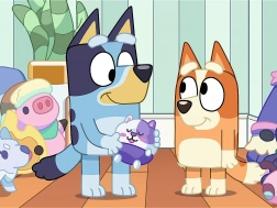 Sestavljanka Trefl z motivom Bluey, 30 kosov