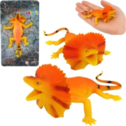 Realistična raztegljiva gumijasta figurica kuščarja z ovratnikom 19 cm