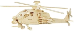 Woodcraft lesena 3D sestavljanka – helikopter Apache