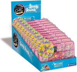 Crazy Chic tovarna sporočil – ustvarjalni komplet za zapestnice CLEMENTONI