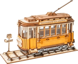 Robotime Rolife 3D lesena sestavljanka tramvaj