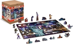 Leseni mozaik New York ponoči