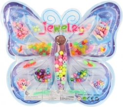 Set barvitih plastičnih kroglic za nizanje