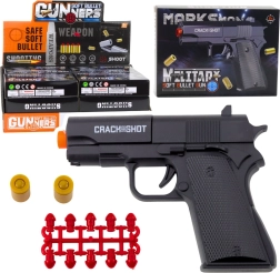 Mini pištola WARFARE za naboje in naboje, črna 13,5 cm