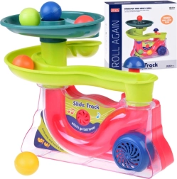 Barvni tobogan s kroglicami z glasbo za otroke