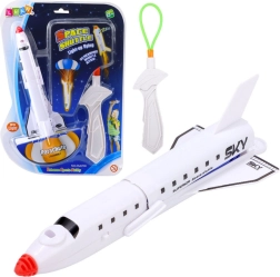 Vesoljska ladja s svetlobnim padalom in fračo