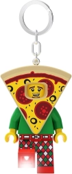 Lego obesek za ključe Pizza – svetleča minifigurica z LED