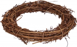 Dekorativni venec iz ratana s premerom 20 cm