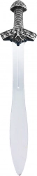 Viteški meč s srebrnim ročajem iz PVC, 56 cm