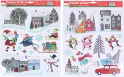Božične okenske dekoracije 41 × 29 cm