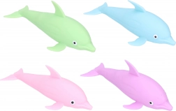 stiskalni delfin za kopel s svetlobo 16 cm