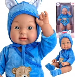 Woopie realistična dojenčkova punčka v medvedkovem oblačilu 46 cm