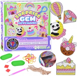 Kreativni adventni koledar z diamantnim slikanjem – obeski