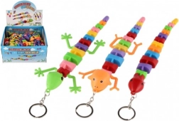 Svetleča obesek za ključe kuščar/kameleon/kača 28 cm iz plastike