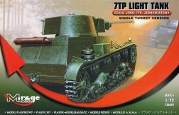Poljski lahki tank 7TP – enojni stolp 1:72 komplet za sestavljanje