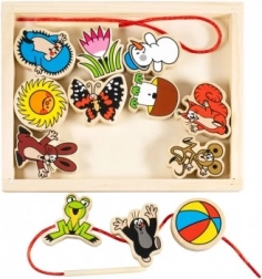 Detoa prepletanka KRTEK – leseni nizalni komplet