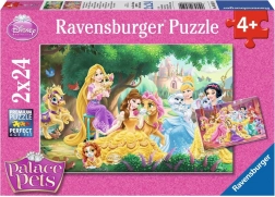 Sestavljanka RAVENSBURGER DISNEY princese in njihovi ljubljenčki 2×24 koščkov