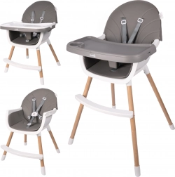 Visok otroški stol BITEO, siva