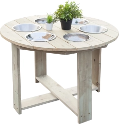 Vrtna izobraževalna miza 6 v 1 CLASSIC WORLD za senzorično igro s peskom, vodo in kamenčki