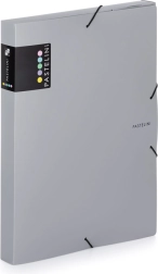 Arhivski škatla z elastiko A4 siva PASTELINI