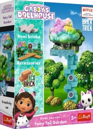 Opečni gradbeni komplet BRICK TRICK – Gabinina čarobna hišica: Čarobni vrt (34 delov) od TREFL