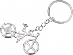 Srebrni obesek za ključe v obliki kolesa