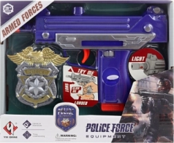 Svetleča in zvočna otroška pištola na baterije