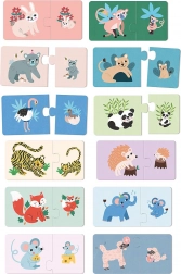 Lesena sestavljanka mladiči in mame Vilac