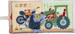 Lilliputiens - Tekstilna knjižica Kužek Jules v garaži