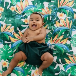 Bambusova muslin plenica Tommy Lise Lush Garden 120 × 120 cm