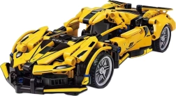 Yellow Sports Car Building Set, 422 Pieces