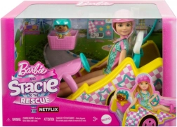 Lutka Barbie Stacie in filmski avto Gokart