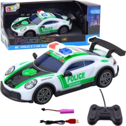 Športni policijski avto RC Drift z LED osvetlitvijo 1:22