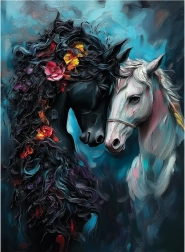 Sestavljanka črno-bela 1000 koščkov ANATOLIAN